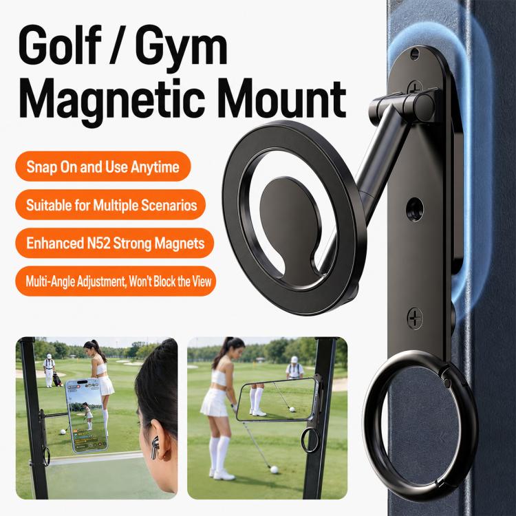 D73-1 360 Degree Rotating Foldable Double-Sided Magnetic Phone Holder for All-Scene Use