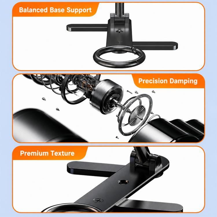 D73-1 360 Degree Rotating Foldable Double-Sided Magnetic Phone Holder for All-Scene Use