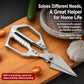 LsCook Multifunctional 3Cr13 Stainless Steel Kitchen Poultry Shears, Kitchen Poultry Shears