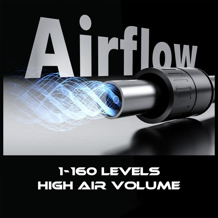 Hot air rework nozzle with airflow pattern and high air volume levels indicator