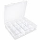 20-Compartment Detachable Transparent Plastic Storage Box, 20-Compartment