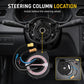 Steering wheel airbag clock spring spiral cable assembly mounted in steering column