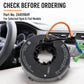 Car steering wheel airbag clock spring with orange lead, black housing, green connector