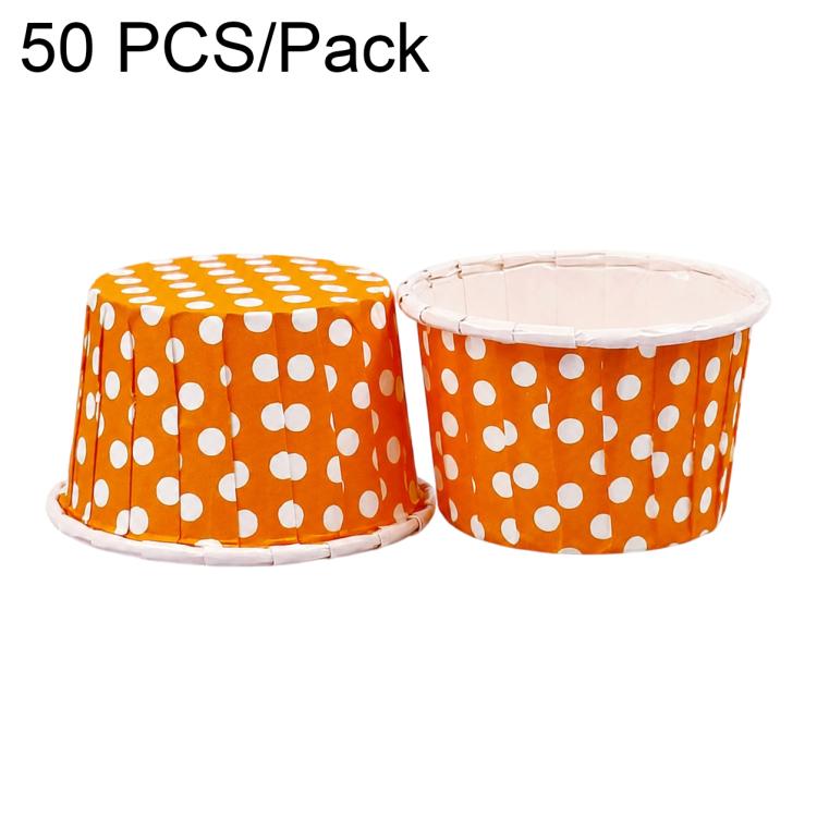50 PCS/Pack Baking Rolled-Edge Paper Cupcake Liners, Small, Medium, Large