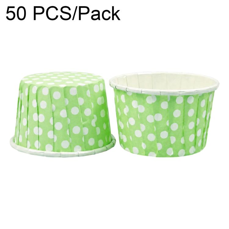 50 PCS/Pack Baking Rolled-Edge Paper Cupcake Liners, Small, Medium, Large