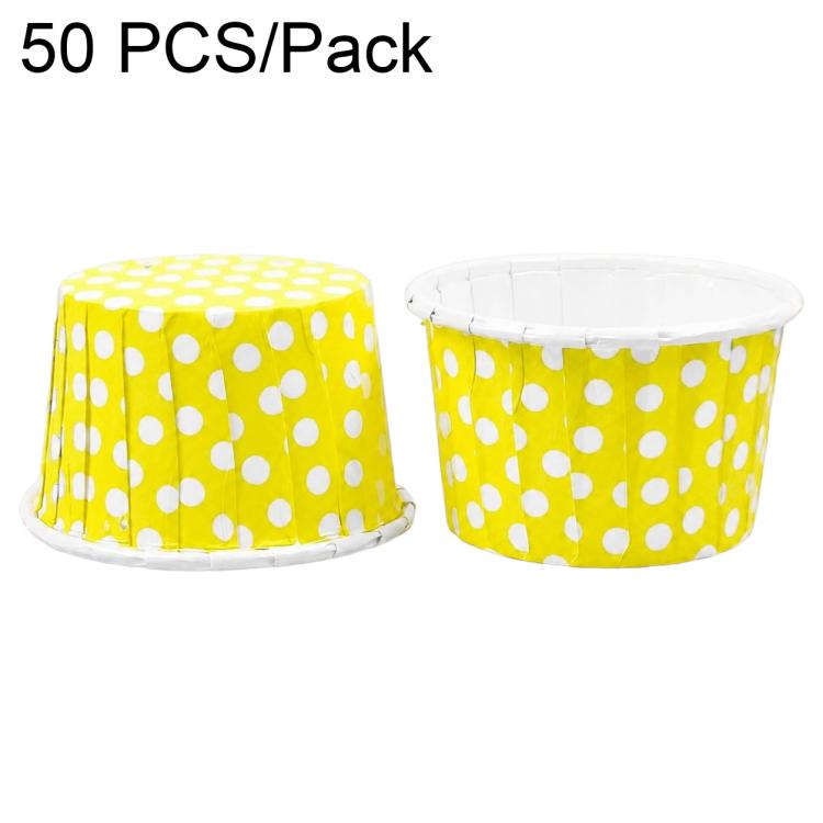 50 PCS/Pack Baking Rolled-Edge Paper Cupcake Liners, Small, Medium, Large