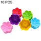 10 PCS/Pack High-Temperature Flower Silicone Mold