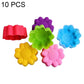 10 PCS/Pack High-Temperature Flower Silicone Mold