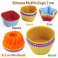 50 PCS/Pack Silicone Cake Baking Mold
