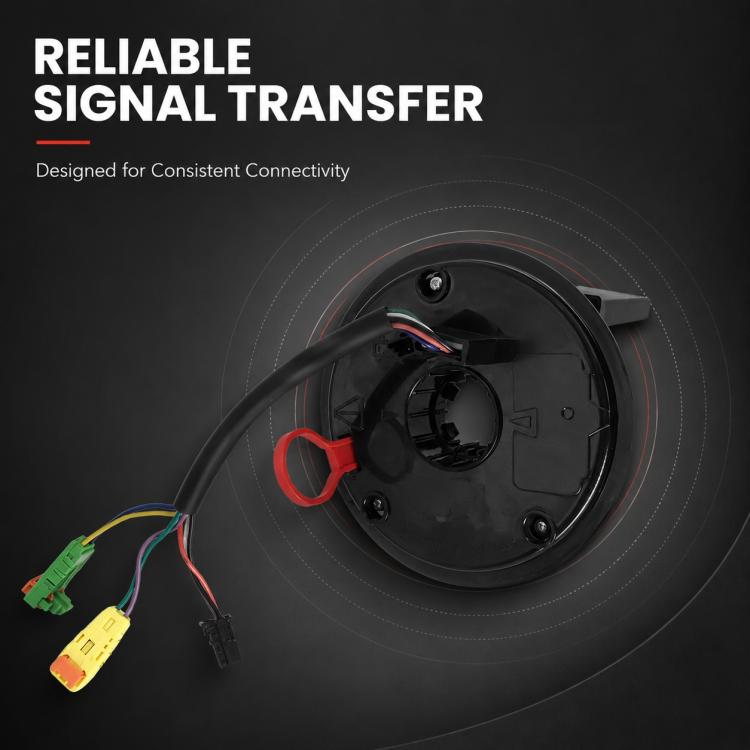 Mercedes-Benz steering wheel clock spring spiral cable, black housing with wire harness