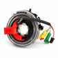 Steering wheel clock spring spiral cable, red lock tab, clear housing, multicolor wire harness