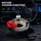 Steering wheel airbag clock spring spiral cable mounted near steering wheel controls