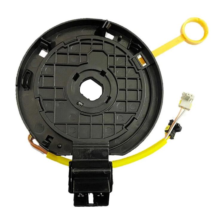 Steering wheel airbag clock spring spiral cable assembly with yellow lead wires