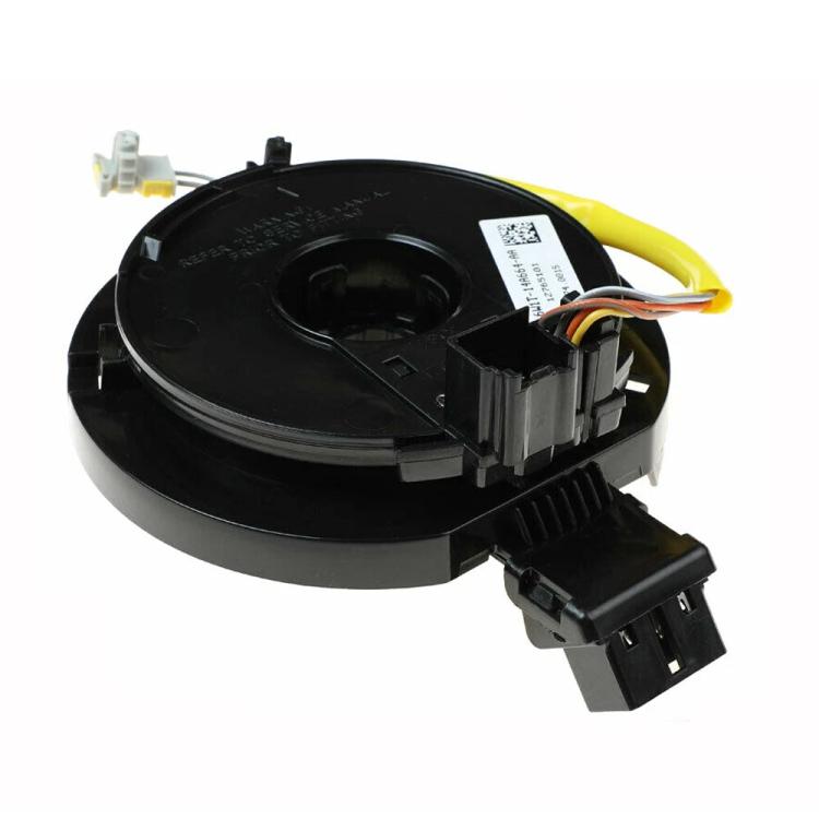 Steering wheel airbag clock spring spiral cable with connector plug and label