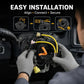 Steering wheel airbag clock spring spiral cable connected near steering column