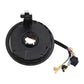 Steering wheel airbag clock spring spiral cable, black circular housing with wiring