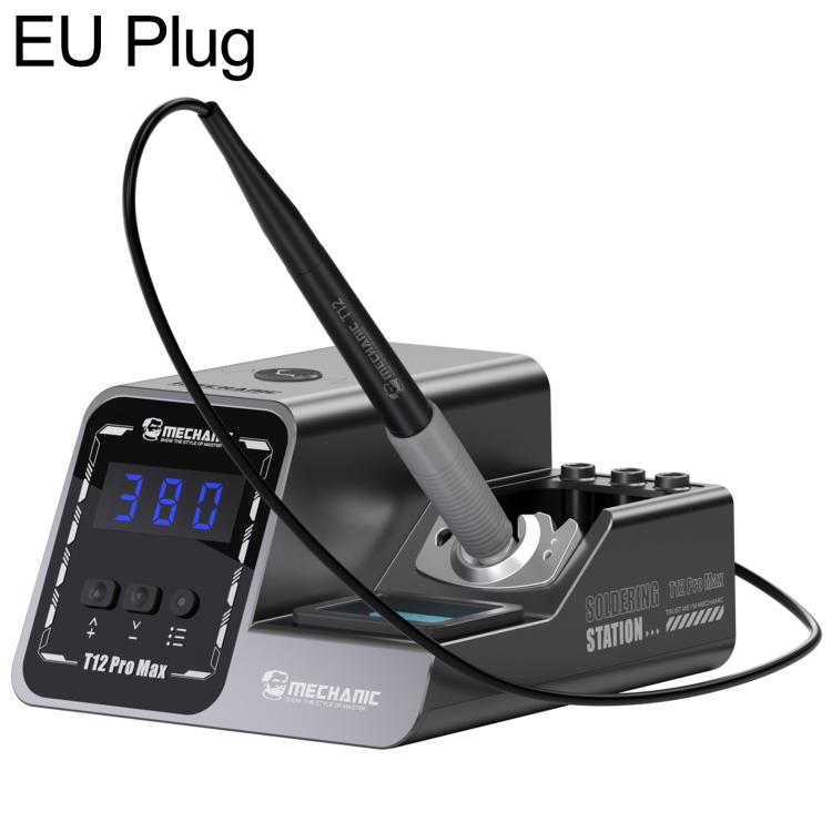 MECHANIC T12 Pro Max 120W PID Intelligent Temperature Control Soldering Station, EU Plug, US Plug