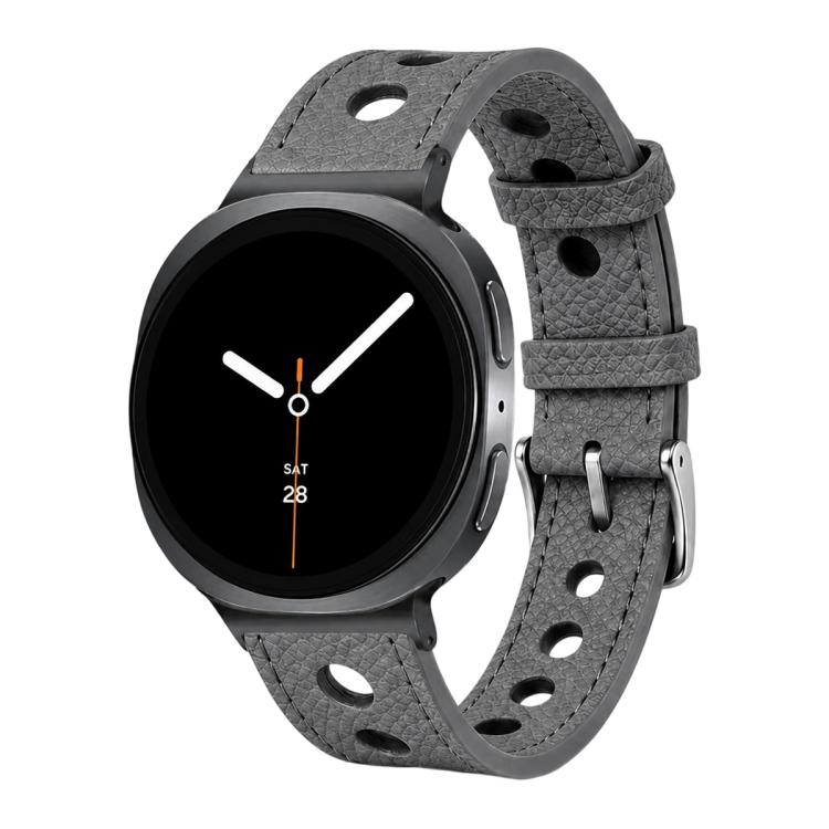 xDfind Hole Palm Texture Vegan Leather Watch Band, For Galaxy Watch Ultra2 2026 / 2025 / 1 2024, For Galaxy Watch9 / 8 / 8 Classic