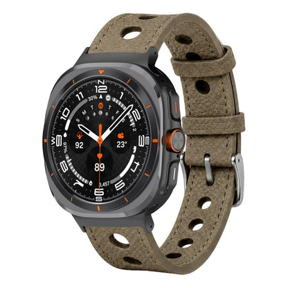 xDfind Hole Palm Texture Vegan Leather Watch Band, For Galaxy Watch Ultra2 2026 / 2025 / 1 2024, For Galaxy Watch9 / 8 / 8 Classic