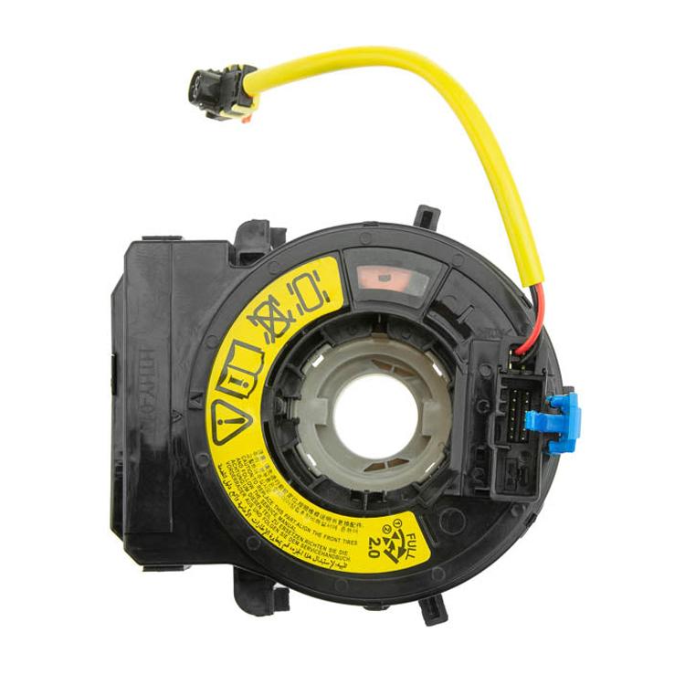 Car steering wheel airbag clock spring spiral cable with heating, yellow lead and connector