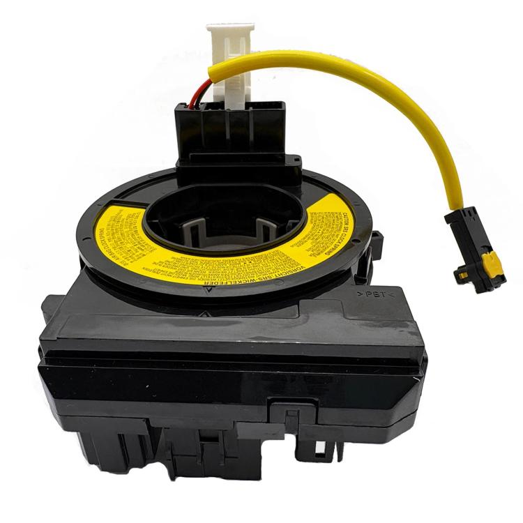 Steering wheel clock spring spiral cable with black housing and yellow lead
