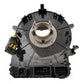 Steering wheel clock spring spiral cable underside with terminals and yellow wiring