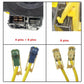Clock spring connector pin layout: 4 pins + 8 pins and 8 pins with wire leads