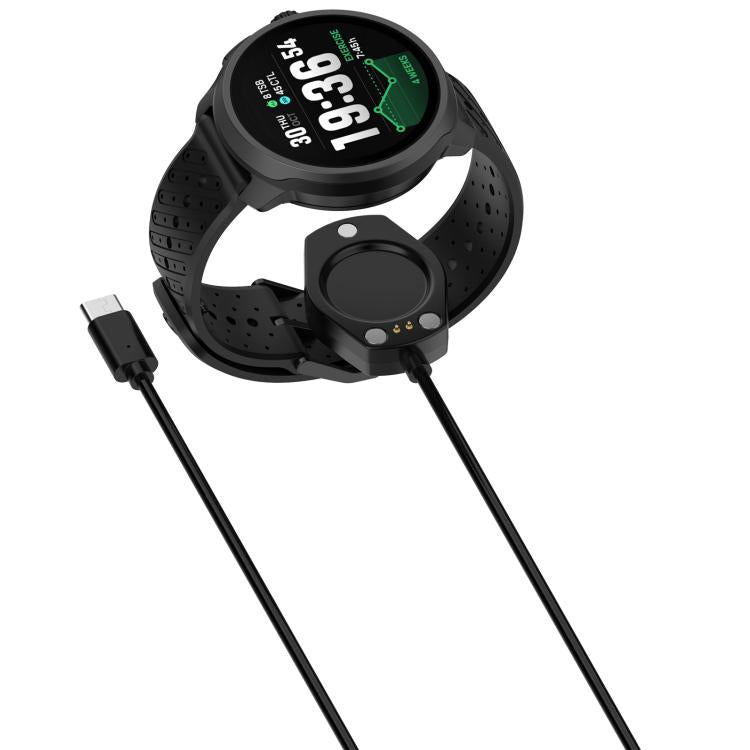 For Suunto Race 2 / Vertical 2 Watch Magnetic Charging Cable, 1M Length, Type-C, USB-A