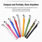 Compact tire pressure gauge pens in mixed colors with metal valve ends.