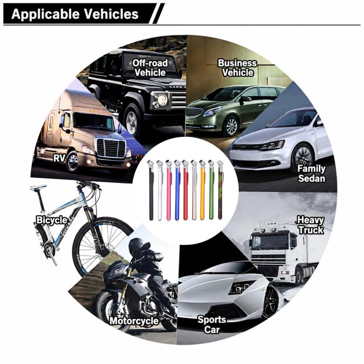Tire pressure gauge pens suitable for cars, trucks, motorcycles, bicycles, and RVs.
