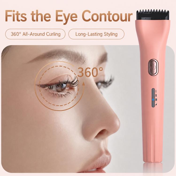Portable Heated Eyelash Curler Rechargeable Long-Lasting Lash Tool