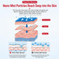 Facial nano mist sprayer concept graphic showing skin layer penetration