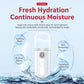Portable facial mist sprayer with water drop splash and device center view