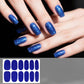 12 PCS/Sheet Waterproof Solid-Color Glitter Nail Stickers