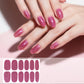 12 PCS/Sheet Waterproof Solid-Color Glitter Nail Stickers