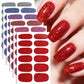 12 PCS/Sheet Waterproof Solid-Color Glitter Nail Stickers