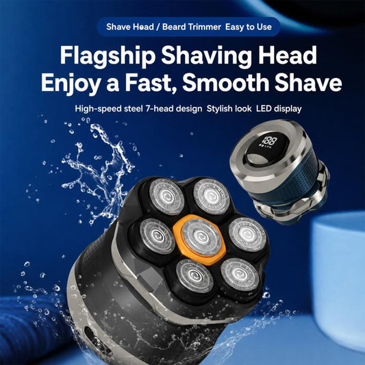 Electric Shaver Seven-blade Razor with Storage Bag