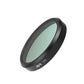 Black CPL lens filter with tinted circular glass and JSR 3 marking on rim.