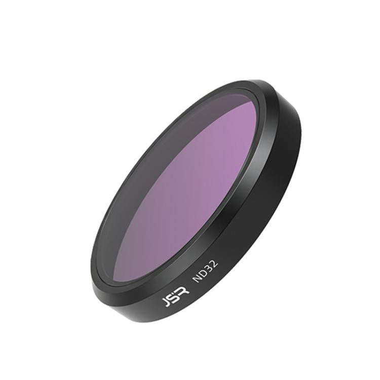 Black ND32 lens filter with purple-tinted circular glass and JSR 3 marking.