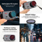 Night filter camera kit with dark lens filter ring and hands showing the installed filter