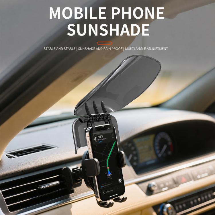 Anti-Reflection Adjustable Sun Hat Style Phone Holder Sunshade, Sun Hat Style