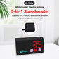 5-in-1 Motorcycle / Electric Bike Multifunctional Vehicle Speedometer with GPS Module, Air Temperature Version, Water Temperature Version