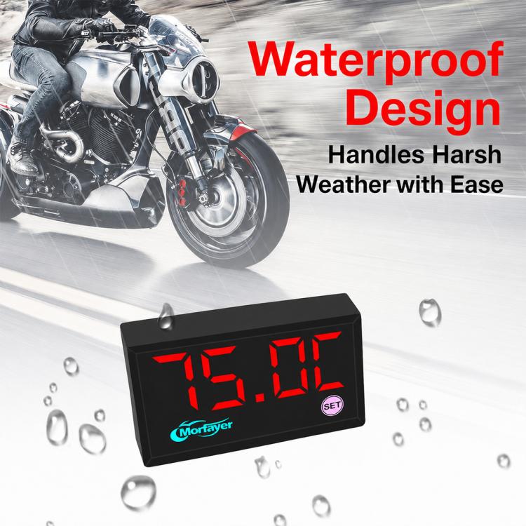 5-in-1 Motorcycle / Electric Bike Multifunctional Vehicle Speedometer with GPS Module, Air Temperature Version, Water Temperature Version