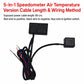 5-in-1 Motorcycle / Electric Bike Multifunctional Vehicle Speedometer with GPS Module, Air Temperature Version, Water Temperature Version