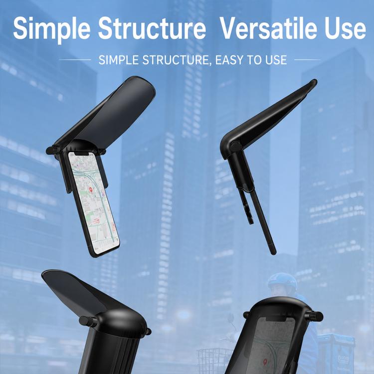 Motorcycle / Bike Navigation Phone Holder with Sunshade, Handlebar, Rearview Mirror, Drawstring