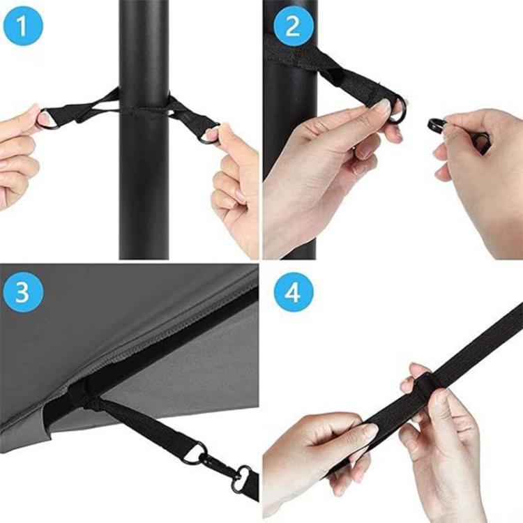 Outdoor Sun Umbrella Windproof Buckle Fixing Rope