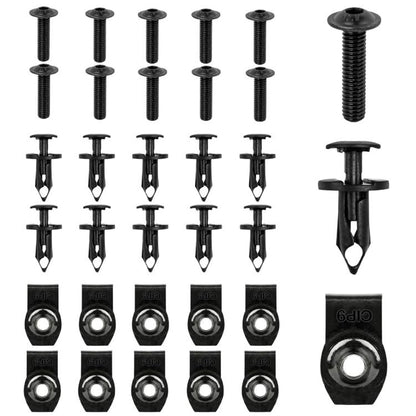 10 PCS/Set U-shaped Flat Clip Nut Fastener Rivet Clips Car Body Panel Torx Screws