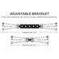 xDfind Universal Flat End Three Diamond Metal Watch Band, 20mm