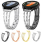 xDfind Universal Flat End Three Diamond Metal Watch Band, 20mm