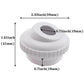 Pool massage eye jet head, white ridged collar and gray nozzle opening